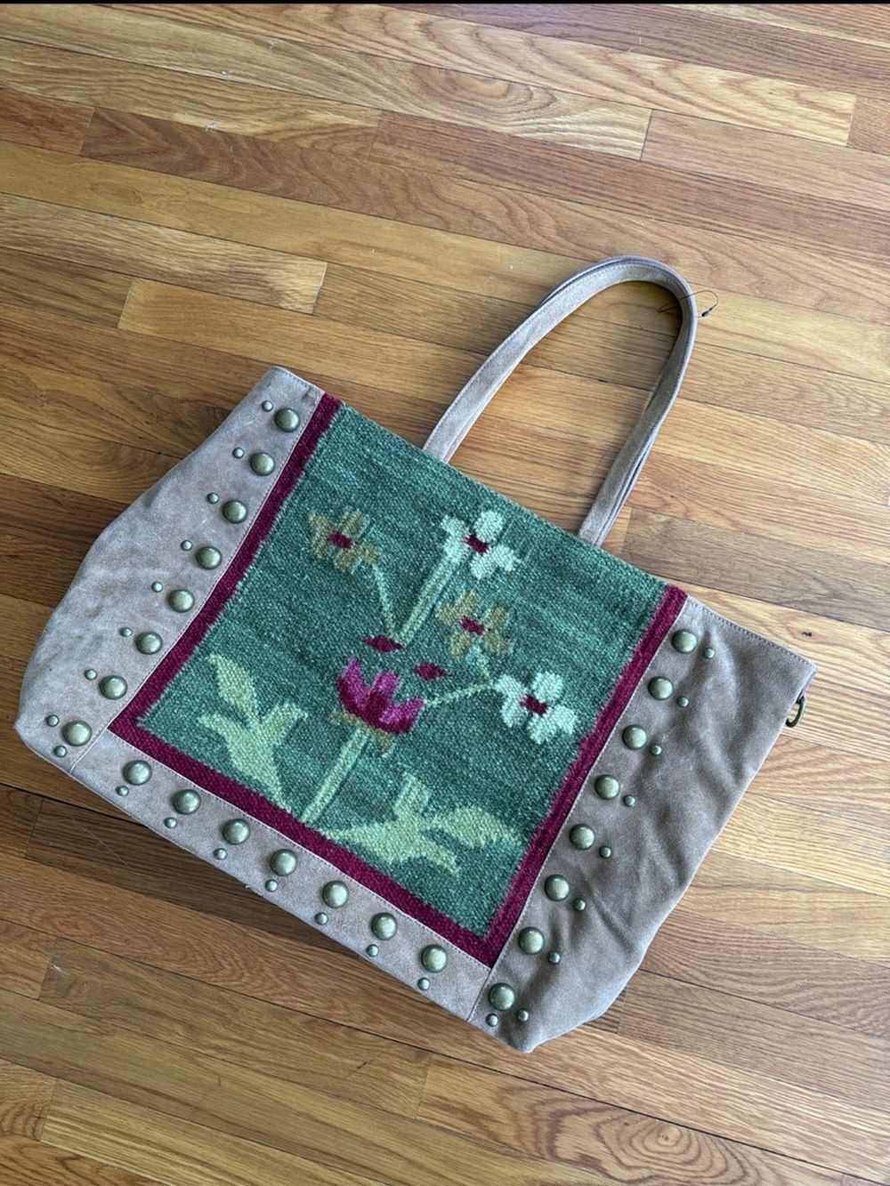 New Free People Fleur Stud Tote One Size - Picture 7 of 9